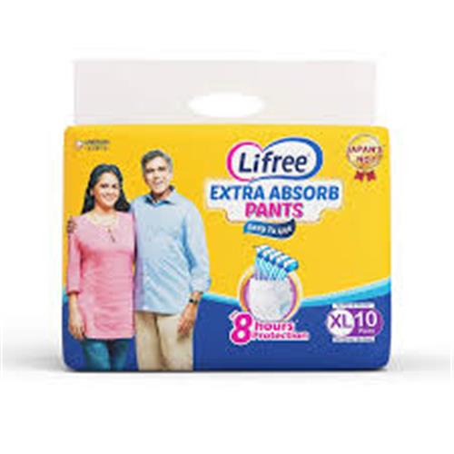 LIFREE ADULT PANT STYLE DIAPERS XL 10